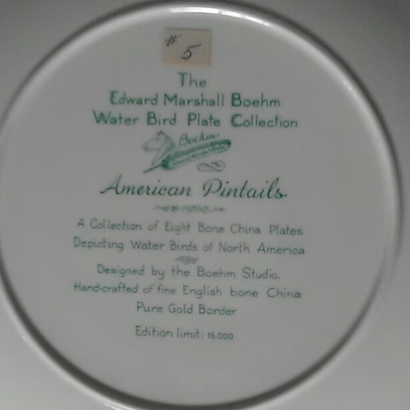 Edward Marshall Boehm Limited Edition Plate - Picture 3 of 5